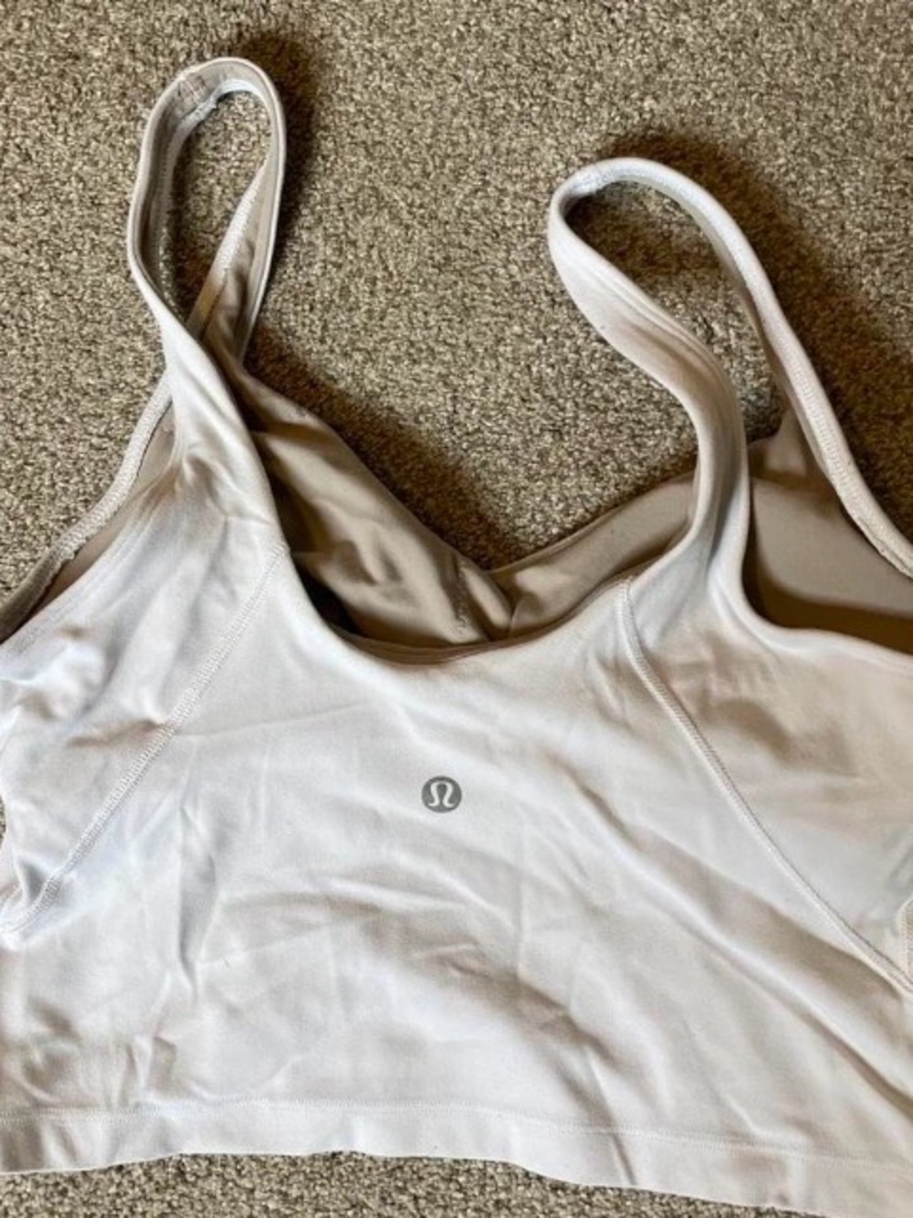 lululemon athletica Beige Seamless Support Sports Bra